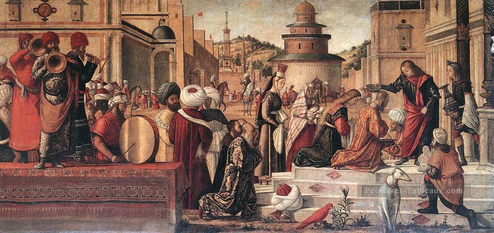 Le baptême des sélénites Vittore Carpaccio Peintures à l'huile